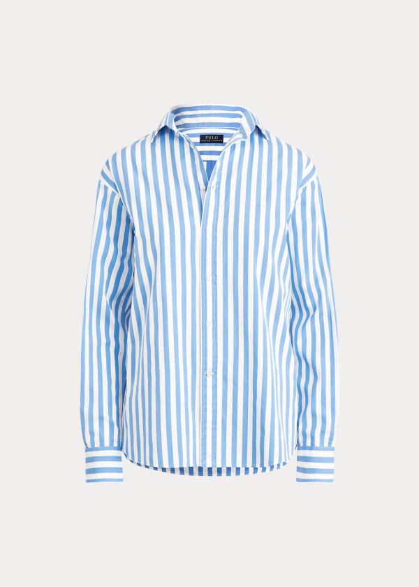 Camisa Polo Ralph Lauren Striped Algodão Mulher 20954-AXYU